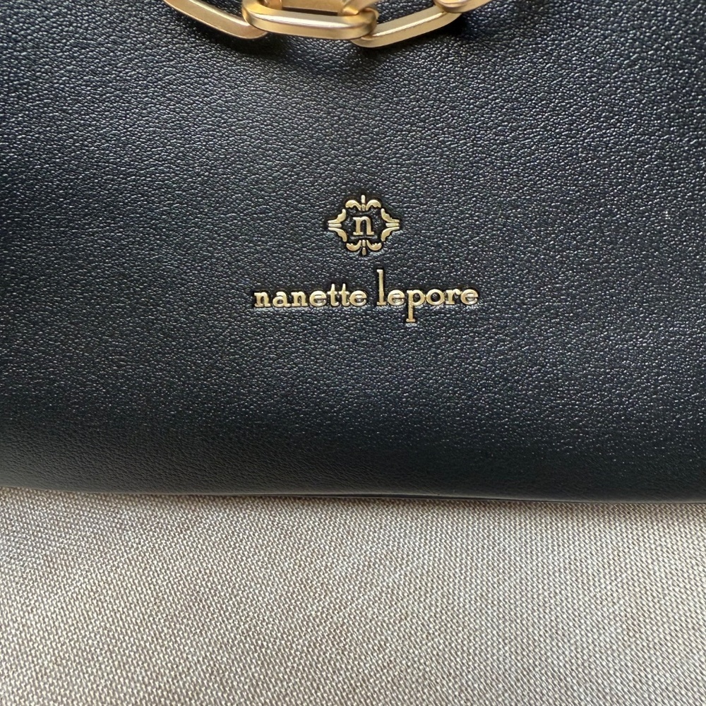 Nanette Lepore Black Valle Convertible Satchel Never Used - Picture 9 of 11